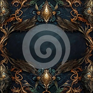 Customizable background, logo, antiquity, middle ages, wallpaper, patron. AI Generative photo