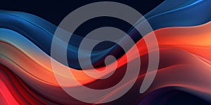 Swirling Color Waves: A Captivating Wallpaper Design, Generative AI photo