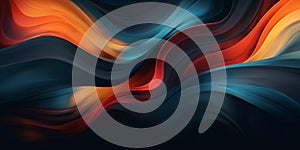 Swirling Color Waves: A Captivating Wallpaper Design, Generative AI photo