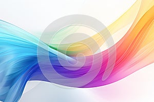 Vibrant Swirling Rainbows: A Captivating Digital Illustration photo