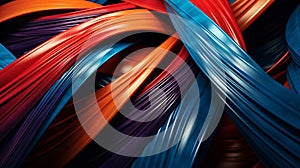 Mesmerizing Abstract Webbing: Intricate Strands of Connectivity in Captivating Visual Harmony.