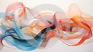 Mesmerizing Abstract Webbing: Intricate Strands of Connectivity in Captivating Visual Harmony.