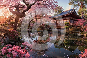 Sakura Matsuri: Serene Beauty of a Japanese Garden photo