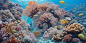 Immerse Yourself in a Vibrant Coral Paradise A Symphony of Color and Fishes Under the Sea