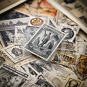 Imprinted Legacies: A Historical Collection of Collectible Stamps photo