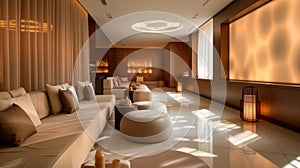 Immersed in a serene atmosphere VIP lounge guests enjoy the ultimate in relaxation with personalized service and premium