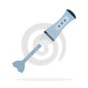 Immersion blender vector flat isolated