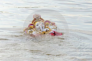 Immersion of Hindu God Ganesha