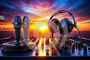 Immersive Audio Design Tools 3D Modeling for Sound Recording and Music Production A Silhouette Overview of Essential photo