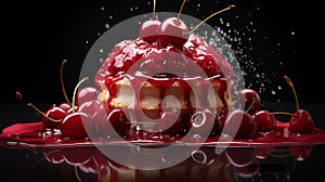 Immersive Cherry Pie Artwork Inspired By Olivier Ledroit, Miki Asai, And Herve Guibert