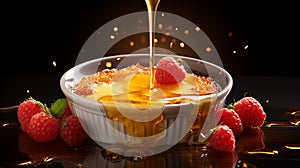 Immersive Creme Brulee Image Inspired By Olivier Ledroit, Miki Asai, And Herve Guibert