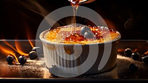 Immersive Creme Brulee Image Inspired By Olivier Ledroit, Miki Asai, And Herve Guibert