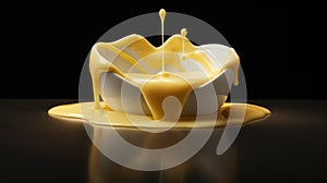 Immersive Custard Image Inspired By Olivier Ledroit, Miki Asai, And Herve Guibert photo