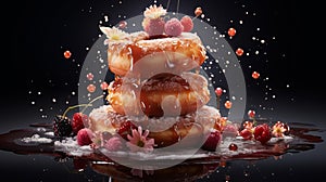 Immersive Doughnuts: A Fusion Of Olivier Ledroit, Miki Asai, And Herve Guibert