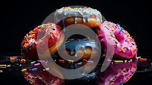 Immersive Doughnuts: A Fusion Of Olivier Ledroit, Miki Asai, And Herve Guibert