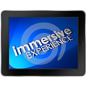 Immersive Experience Computer Tablet Screen Viewing Involvement