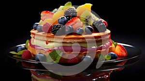 Immersive Fruit Tart Art Inspired By Olivier Ledroit, Miki Asai, And Herve Guibert