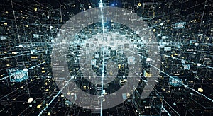 Futuristic Blockchain Data Grid and Digital Network