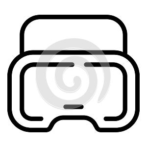 Immersive goggles icon outline vector. Videogaming glasses photo