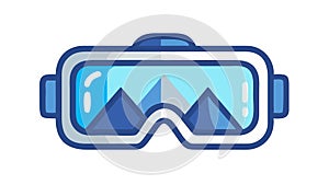 Immersive Virtual Reality: Advanced VR Headset Experience Icon, vector design Generative AI