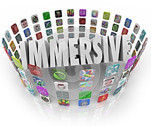 Immersive Word App Software Program Application Icons photo