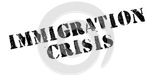 Immigration Crisis rubber stamp