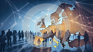 Immigration In Europe Background