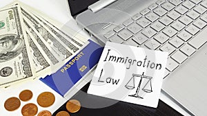 Immigration Law is shown using the text