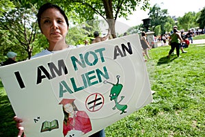 Immigration Protest at White House