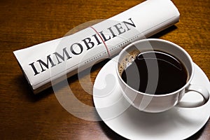 Immobilien newspaper (german)