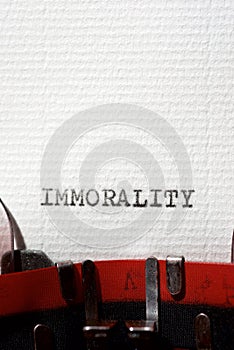 Immorality concept view