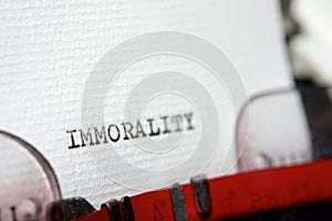 Immorality concept view