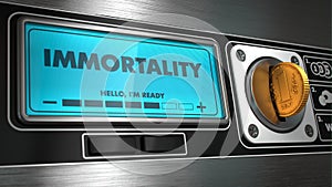 Immortality in Display on Vending Machine. photo
