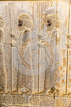 Immortals relief detail Persepolis