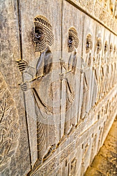 Immortals relief detail Persepolis