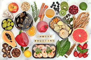 Immune Boosting Food for a Healthy Balanced Diet photo
