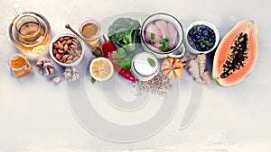 Immune boosting health food selection