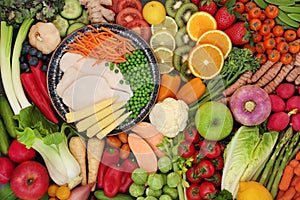 Immune System Boosting Healthy Diet Food