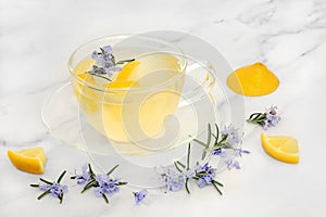 Immune System Boosting Rosemary and Lemon Herbal Tea