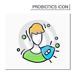 Immune system color icon