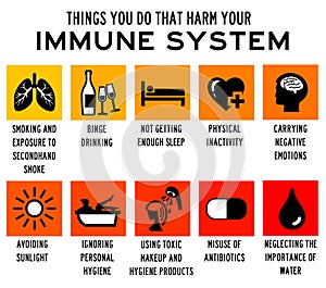 Immune system health harmful