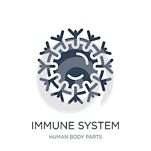 immune system icon in trendy design style. immune system icon isolated on white background. immune system vector icon simple and