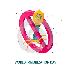 Immune system template for web banners, vector