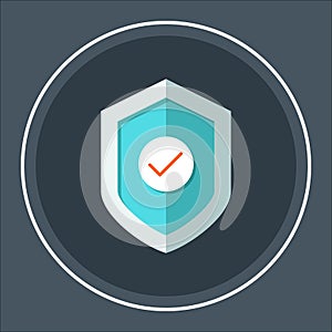 Immune system vector icon logo