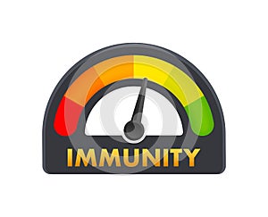 Immunity system logo template. Human immune system vector design. Flat vector illustration