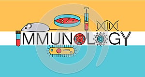 Immunology research icons