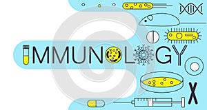 Immunology research icons