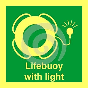 IMO SOLAS IMPA Safety Sign Image - Lifebuoy light