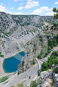 Imotski blue lake, Croatia