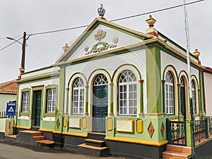 ImpÃ©rio do Divino EspÃ­rito Santo chapel. Raminho, Terceira Island, Azores, Portugal. photo